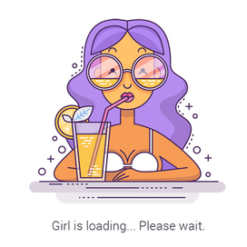 Flat line illustration