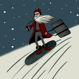 Современный дед мороз