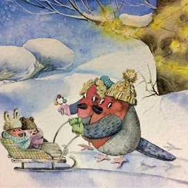 Пополнение в семье снегириков