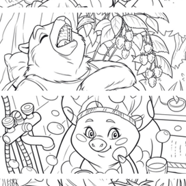 раскраска животные