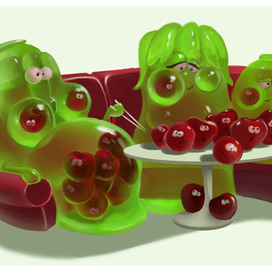 "как делают желе с фруктами?!"  или "вся семья в сборе"