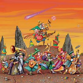 "Гулливер на летающем острове"