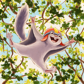 Безбашенная белка-летяга