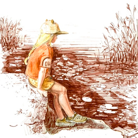 Летом на речке