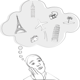 Мужчина который мечтает о путишествии