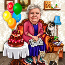 Шарж «бабушке»