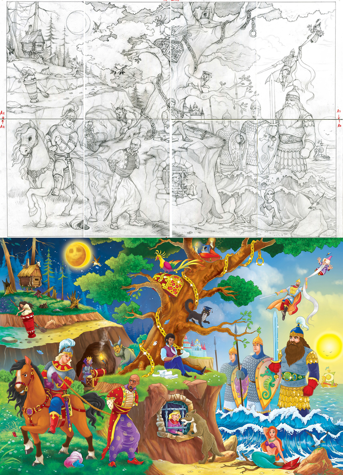 покраска чужого наброска