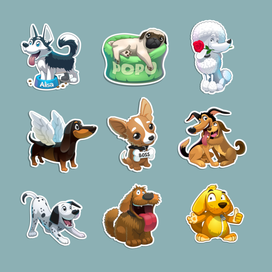 Стикеры Собаки