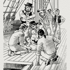 Морской волчонок (спасение)