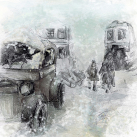 Зима в блокадном Ленинграде