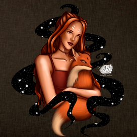 Принцесса с питомцем