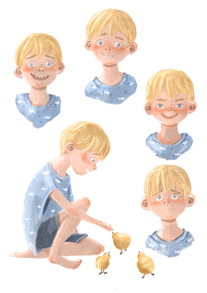 Концепт персонажа мальчика 8 лет