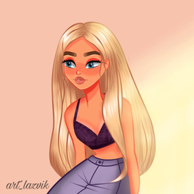 Девушка в солнечном свете  