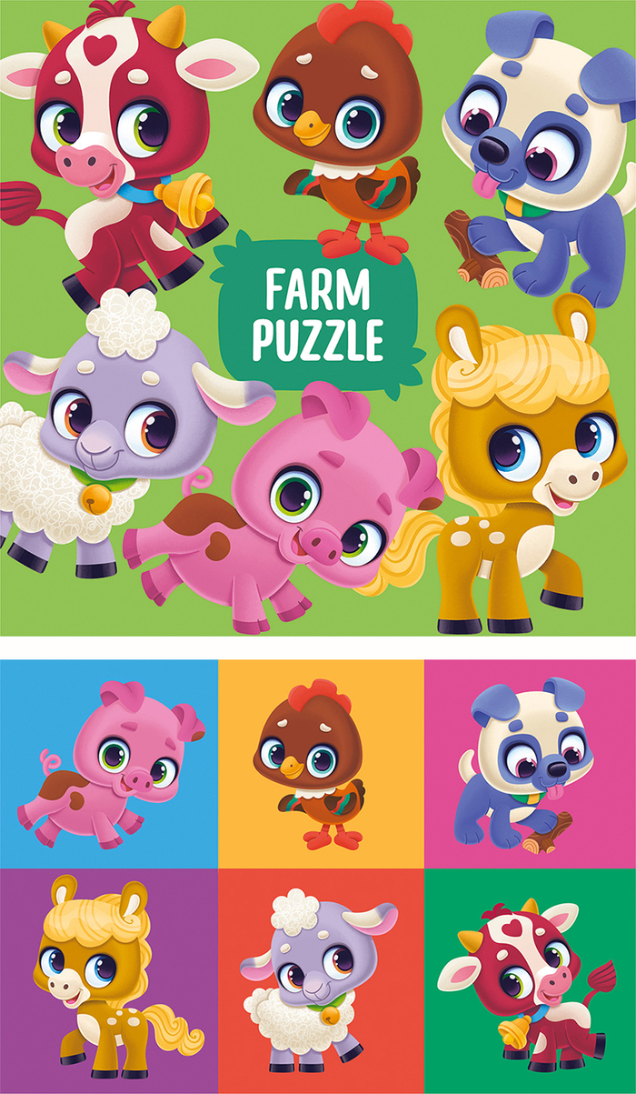 Пазлы для малышей "ферма"