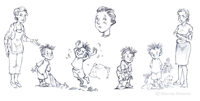 эскизы персонажей