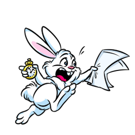 Кролик из Алисы в зазеркалье 