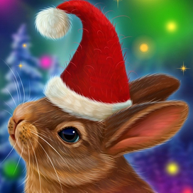 Новогодний зайка