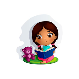 девочка читает книгу