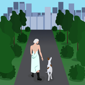 Женщина с собакой