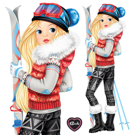 Серия иллюстраций про куклу Синди