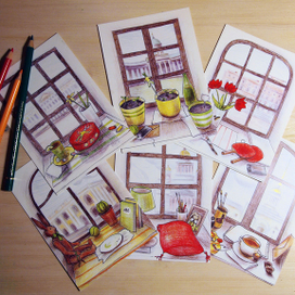 Открытки "Окна Санкт-Петербурга"