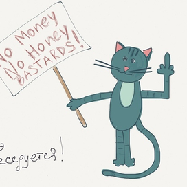 Кот собеседуется