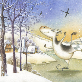 Корова очень любит Брейгеля:)