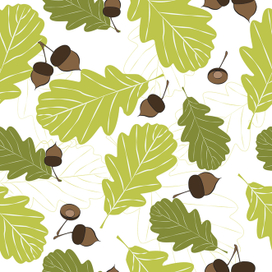 Leaves seamless pattern