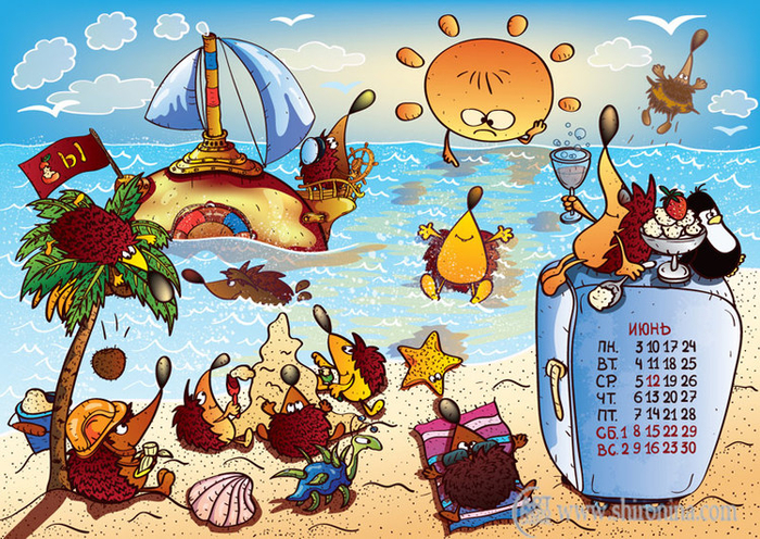 Авторский календарь 2013.Июнь