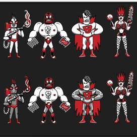 Персонажи для сайта BadStudio