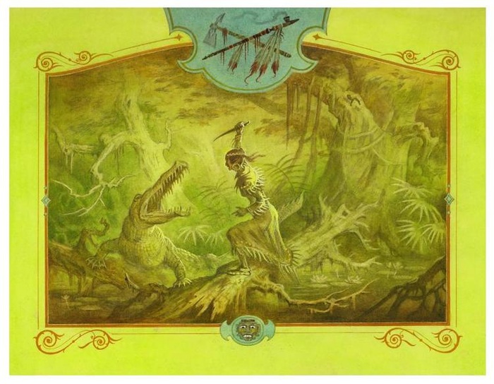 1 форзац к книге  ТОКЕА или БЕЛАЯ РОЗА- Чарльза Силсфилда