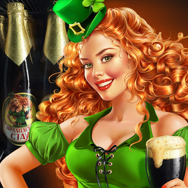 Девушка с пивом.