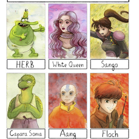 SixFanarts - Акварельная версия