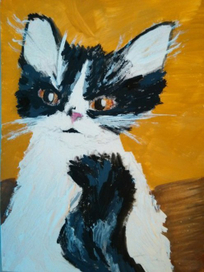 гуашь и кот