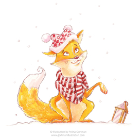 Новогодний лис