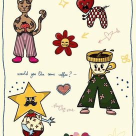 Стикеры “Crazy little things”