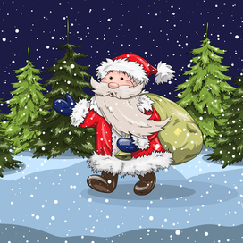 Снежный Дед Мороз