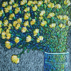 Желтые гвоздики