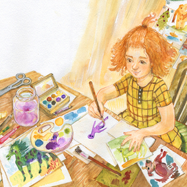 Нарисовала Маша человечка