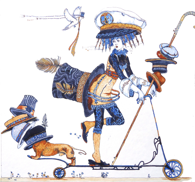 Головные уборы,из серии сбежавшие предметы