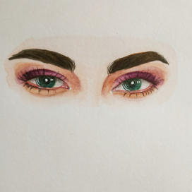 Глаза акварелью