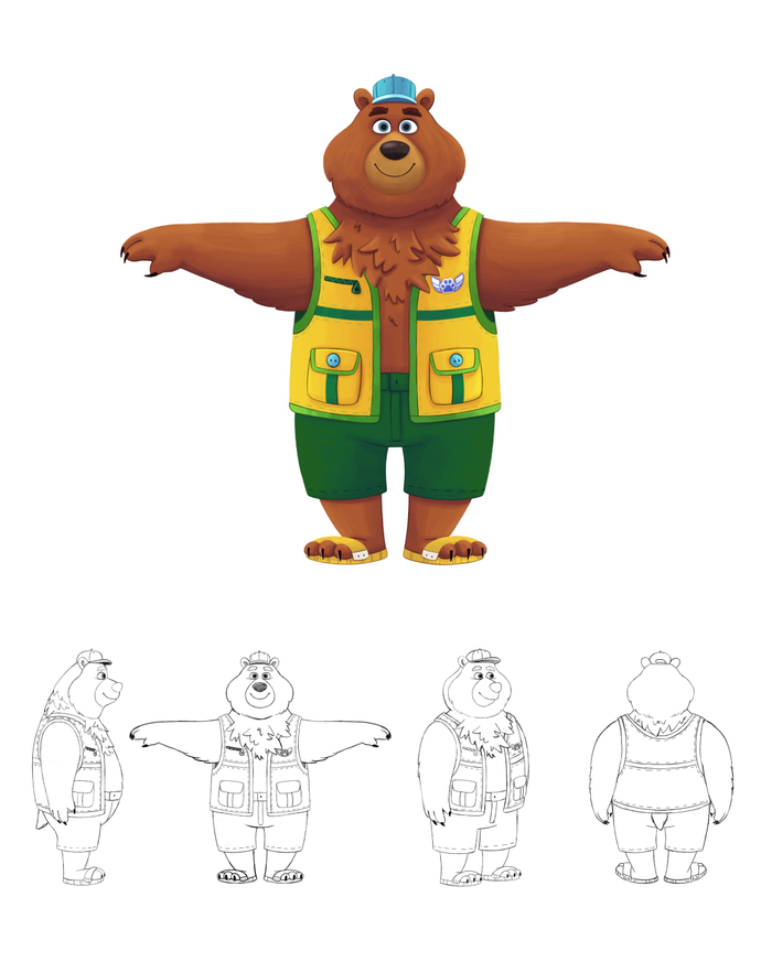 Персонаж Медведь-рыбак
