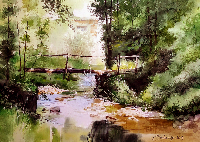 ,,Мостик к бане по-белому,,