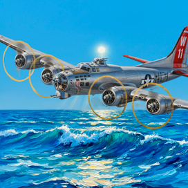 Boeing B-17 Flying Fortress\Боинг Б-17 Летающая крепость