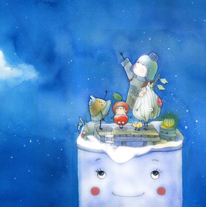 "Трогательное ведро" Обложка