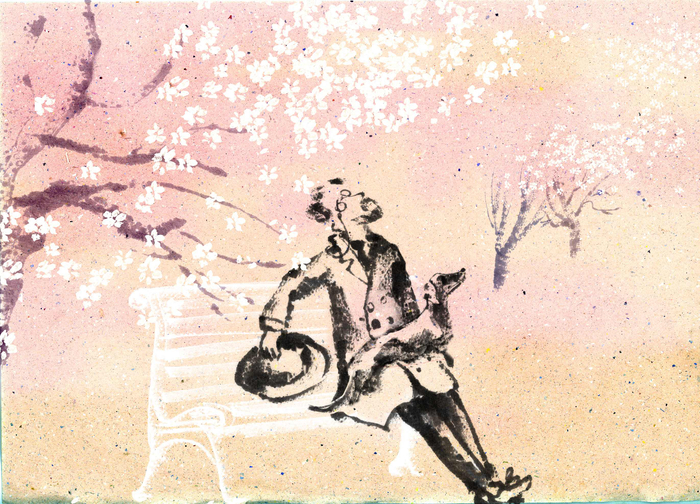 А.П. Чехов, открытка для коллекционистов  