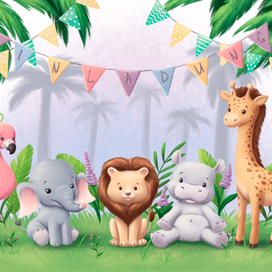 Детское приглашение зоопарк