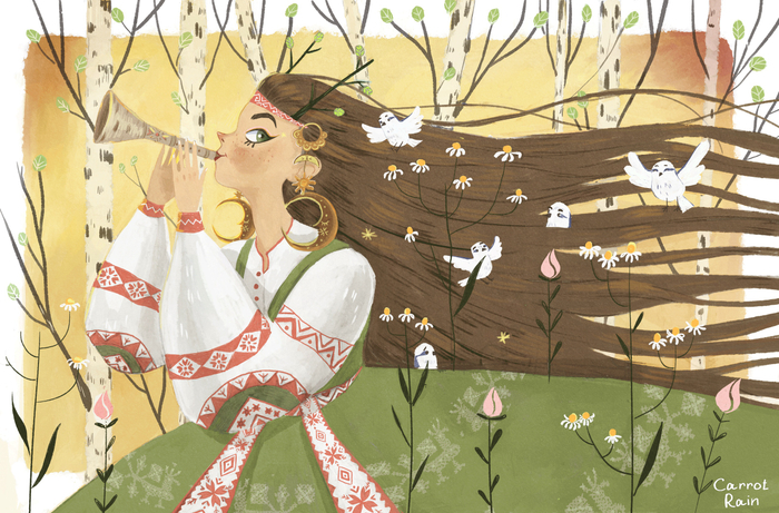 Весна играет на жалейке