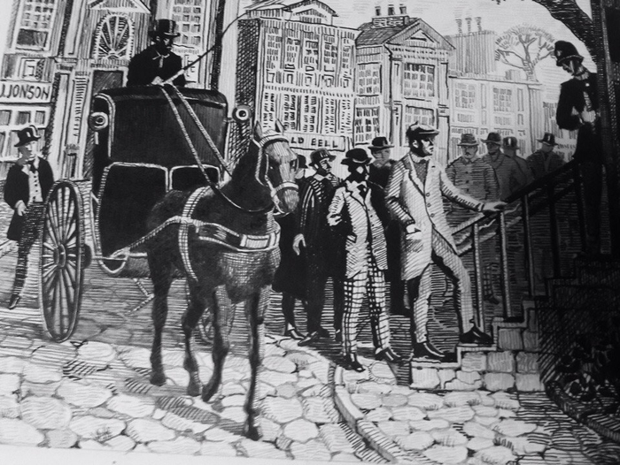 Иллюстрация к Семи Наполеонам,Артура К.Д