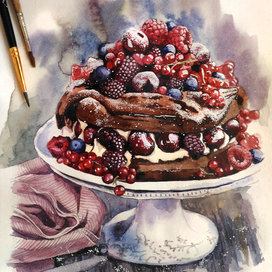 Вишневый торт